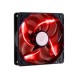 VENTILADOR DE PC GAMER COOLER MASTER SICKLEFLOW 120 DE COLOR LED ROJO 4 PINES 1 PIEZA