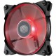 VENTILADOR DE PC GAMER COOLER MASTER JETFLO 120 DE COLOR LED ROJO 4 PINES 1 PIEZA