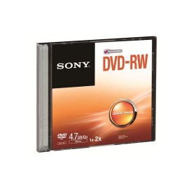 DVD DVD-RW SONY DMW47SS CAPACIDAD 4.7GB VELOCIDAD DE TRANSFERENCIA 2X INDIVIDUAL