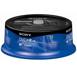 DVD DVD RW SONY 25DPW47 CAPACIDAD 4.7GB VELOCIDAD DE TRANSFERENCIA 4X CAMPANA DE 25 PIEZAS