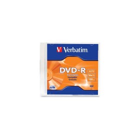 DVD DVD-R VERBATIM 95093 CAPACIDAD 4.7GB VELOCIDAD DE TRANSFERENCIA 16X INDIVIDUAL