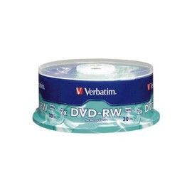 DVD DVD-RW VERBATIM 95179 CAPACIDAD 4.7GB VELOCIDAD DE TRANSFERENCIA 2X CAMPANA DE 30 PIEZAS