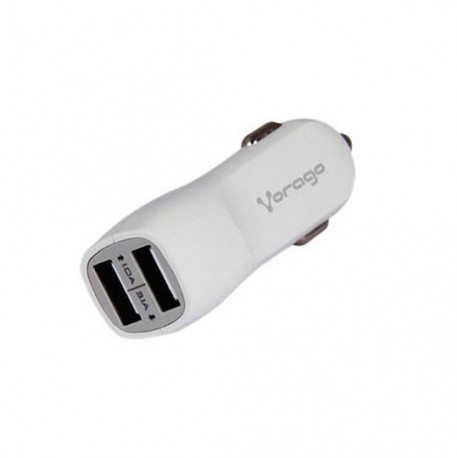 CARGADOR UNIVERSAL PARA AUTOMOVIL VORAGO AU-103 COLOR BLANCO