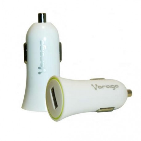 CARGADOR UNIVERSAL PARA AUTOMOVIL VORAGO AU-101 COLOR BLANCO