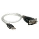 CONVERTIDOR DE SEÑAL MANHATTAN USB A SERIAL EN FORMA DE CABLE 205146