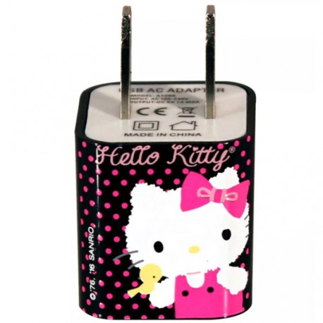 CARGADOR DE CUBO HELLO KITTY HK16CU01 TECHZONE DE CORRIENTE USB