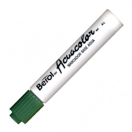 MARCADOR BASE AGUA BEROL ACUACOLOR 119128 COLOR VERDE 1 PIEZA