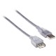 CABLE EXTENSION USB MACHO A HEMBRA MANHATTAN COLOR GRIS DE 4.5 METROS 340502