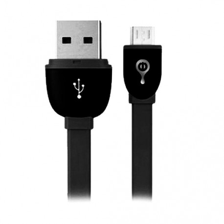 CABLE DE TRANSFERENCIA DE DATOS ADAPTADOR MICRO USB A MACHO A B MACHO PERFECT CHOICE COLOR NEGRO DE 1 METRO EL-994299