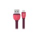 CABLE DE TRANSFERENCIA DE DATOS ADAPTADOR MICRO USB A MACHO A B MACHO PERFECT CHOICE COLOR MORADO/ROJO DE 1 METRO EL-994398