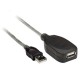 CABLE EXTENSION ACTIVA USB MACHO A HEMBRA MANHATTAN COLOR GRIS DE 5 METROS 519779