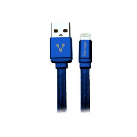 CABLE USB A 8 PINES MACHO A MACHO VORAGO COLOR AZUL DE 1 METRO CAB-119