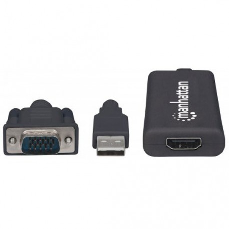 Convertidor Video VGA+Audio USB a HDMI