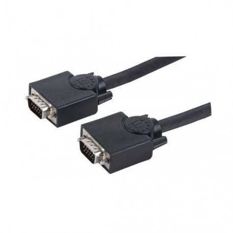 CABLE VGA MACHO A MACHO MANHATTAN COLOR NEGRO DE 15 METROS 313629
