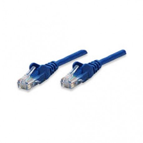 CABLE PATCH UTP CATEGORIA 5E RJ45 A RJ45 INTELLINET COLOR AZUL DE 0.5 METROS 318129