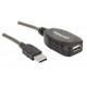 CABLE EXTENSION ACTIVA USB A MACHO A HEMBRA MANHATTAN COLOR NEGRO DE 10 METROS 151573