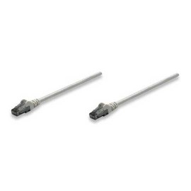 CABLE PATCH UTP CATEGORIA 6 RJ45 A RJ45 INTELLINET COLOR GRIS DE 2 METROS 334112