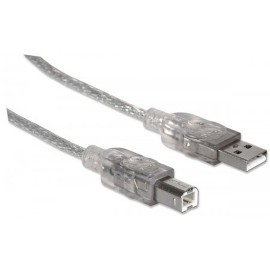 CABLE USB A MACHO A B MACHO MANHATTAN COLOR DE 3 METROS 340458