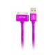 CABLE USB A 32 PINES MACHO A MACHO VORAGO COLOR MORADO DE 1 METRO CAB-118