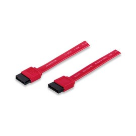 CABLE SATA 7 PINES MACHO A MACHO MANHATTAN COLOR ROJO DE 0.5 METROS 340700