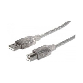 CABLE USB A A/B A MACHO A B MACHO INTELLINET COLOR GRIS DE 7.6 METROS 345408