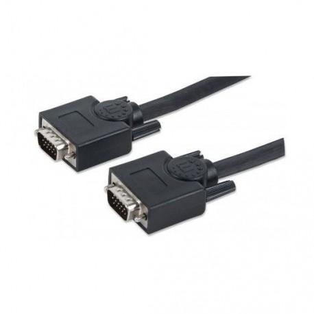 CABLE VGA MACHO A MACHO MANHATTAN COLOR NEGRO DE 30 METROS 337342