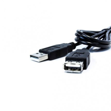 CABLE EXTENSION USB MACHO A HEMBRA VORAGO COLOR NEGRO DE 1.5 METROS CAB-105