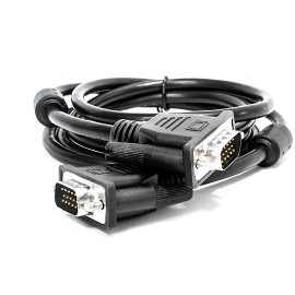 CABLE VGA MACHO A MACHO VORAGO COLOR NEGRO DE 1.5 METROS CAB-106