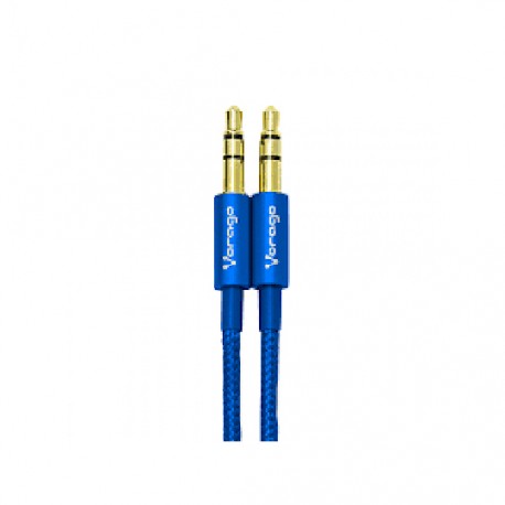 CABLE AUDIO 3.5 MM MACHO A MACHO VORAGO COLOR ROSA DE 1 METRO CAB-115