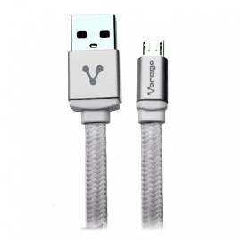 CABLE USB A MICRO USB MACHO A MACHO VORAGO COLOR BLANCO DE 1 METRO CAB-107