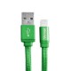 CABLE USB A MICRO USB MACHO A MACHO VORAGO COLOR VERDE DE 1 M CAB-107