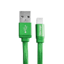 CABLE USB A MICRO USB MACHO A MACHO VORAGO COLOR VERDE DE 1 M CAB-107