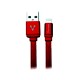 CABLE USB A 8 PINES MACHO A MACHO VORAGO COLOR ROJO DE 1 METRO CAB-119