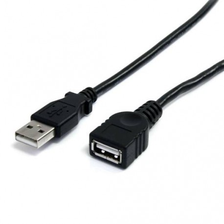 CABLE EXTENSION USB MACHO A HEMBRA STARTECH NEGRO 3 METROS