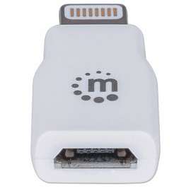 CABLE ADAPTADOR MICRO USB 2 MACHOS 1 HEMBRA MANHATTAN COLOR BLANCO DE . 390620