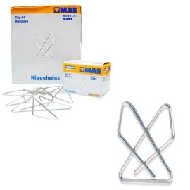 CLIP MARIPOSA MAE NUMERO 1 CAJA CON 12 CLIPS