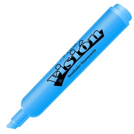 MARCADOR RESALTADOR AZOR VISION 2300AZ COLOR AZUL FLUORESCENTE 1 PIEZA