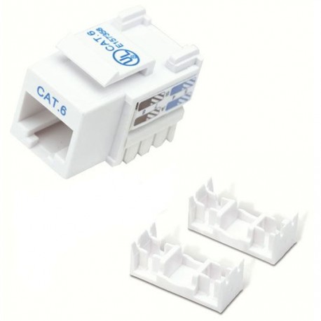 JACK CAT 6 INTELLINET 210591 INTERFAZ RJ45 COLOR BLANCO