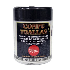 TOALLAS HUMEDAS SILIMEX COMPU TOALLAS PAQUETE DE 30 TOALLAS