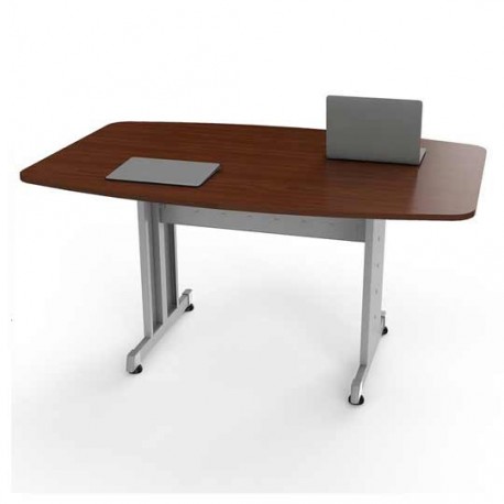 MESA JUNTA LINEA ITALIA 118 DE MELAMINA CAOBA