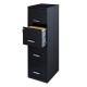 ARCHIVERO VERTICAL DE 4 GAVETAS HIRSH 16883 COLOR NEGRO