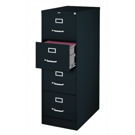 ARCHIVERO VERTICAL DE 4 GAVETAS HIRSH 14532 COLOR NEGRO