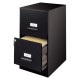 ARCHIVERO VERTICAL DE 2 GAVETAS HIRSH 13679 COLOR NEGRO