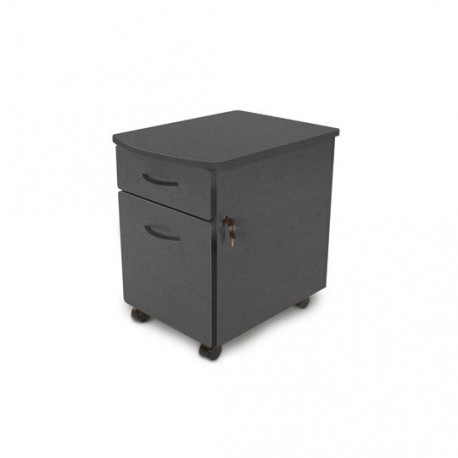 ARCHIVERO VERTICAL DE 2 GAVETAS LINEA ITALIA 106 COLOR GRAFITO