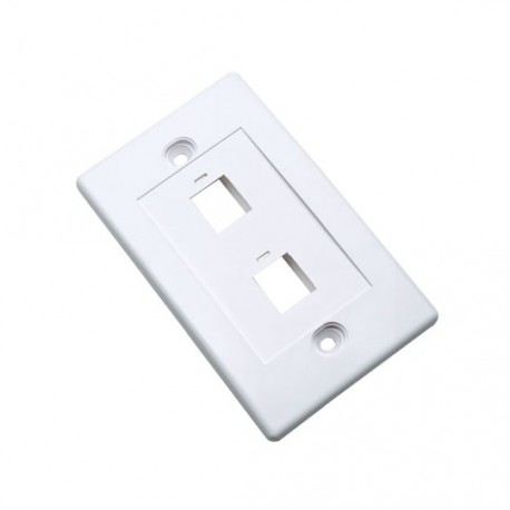 PLACA PARA CAJA ESTANDAR INTELLINET 63293 COLOR BLANCO