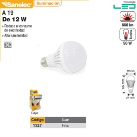 FOCO SANTUL TIPO LED DE PLASTICO 12 WATTS