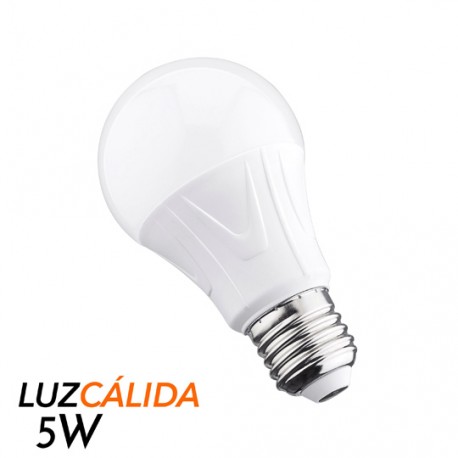 FOCO STEREN TIPO LED DE PLASTICO 5 WATTS LUZ CALIDA 1 PZA