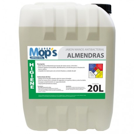 JABON LIQUIDO PARA MANOS MOP´S 20 LT ALMENDRAS