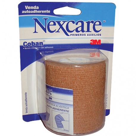 VENDA COBAN NEXCARE DE 7.6 CM X 4.5 MTS PIEL CON 1 PIEZA