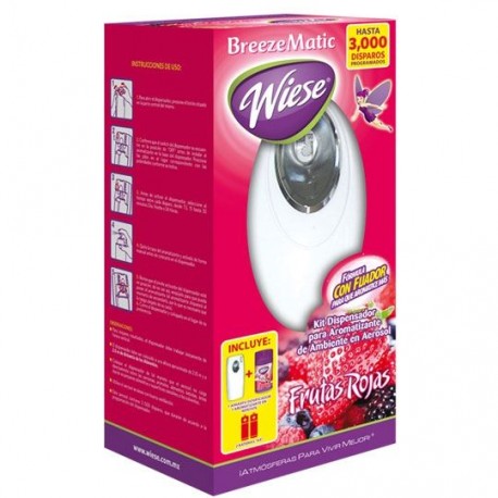 AROMATIZANTE KIT BREEZE MATIC WIESE FRUTAS ROJAS 180 GR